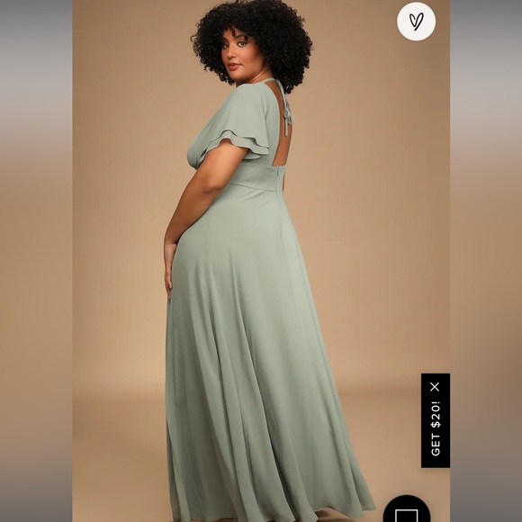 Lulus Sage Green Maxi Dress - Picture 3 of 9